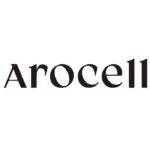 Logo marki Arocell – czarny napis "Arocell" na białym tle, napisany stylizowaną czcionką.