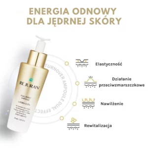Rejuran Dual Effect Ampoule c-PDRN 0,5% – ampułka przeciwzmarszczkowa 30 ml, poprawa elastyczności, nawilżenie i rewitalizacja skóry, energia odnowy dla jędrnej cery.