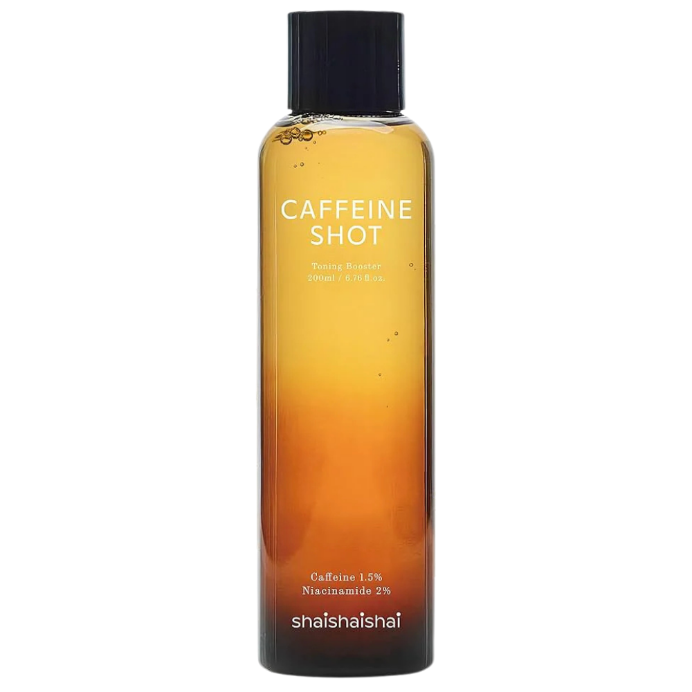 Shaishaishai - Caffeine Shot Toner Grafika ukazuje opakowanie produktu na białym tle.