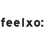 Logo Feelxo – czarny, minimalistyczny logotyp marki na białym tle.