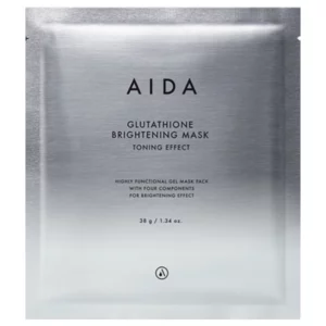 Opakowanie maski w płachcie Aida Glutathione Brightening Mask na białym tle.