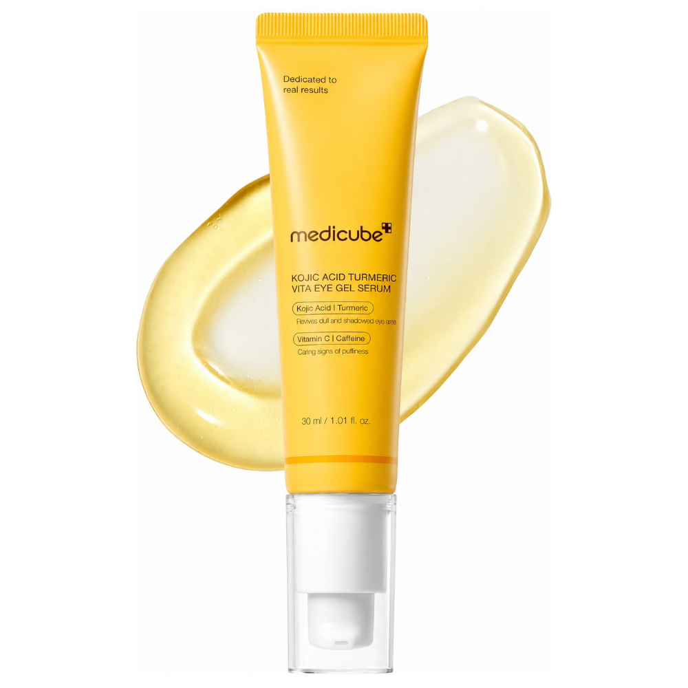 Medicube-Kojic-Acid-Turmeric-Vita-Eye-Serum Medicube Kojic Acid Turmeric Vita Eye Serum - spojrzenie rozświetlone i lekkie