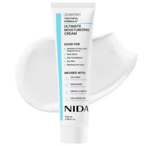 NIDA Youthful Formula Ultimate Moisturizing Cream 100 ml – intensywnie nawilżający krem do twarzy z kolagenem, niacynamidem, centellą i kwasem hialuronowym.