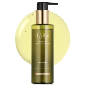 d’Alba Mild Skin Balancing Vegan Cleanser – delikatny wegański żel oczyszczający do twarzy dla skóry wrażliwej.