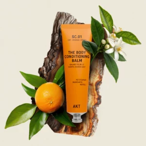 AKT The Body Conditioning Balm SC.01 Orange Grove – balsam do ciała z nutą mandarynki i neroli, kosmetyk premium z naturalnymi składnikami.