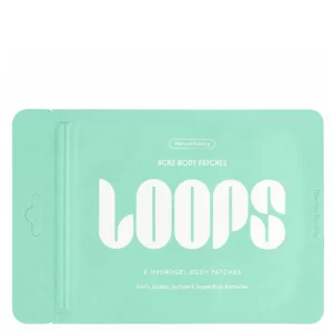 opakowanie loops blemish busting acne body patches z hydrożelowymi plastrami do punktowej pielęgnacji skóry.