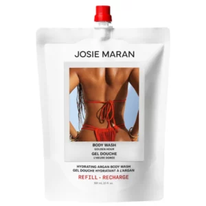 Josie Maran Hydrating Argan Body Wash Golden Hour refill 591 ml ekologiczne uzupełnienie żelu pod prysznic.