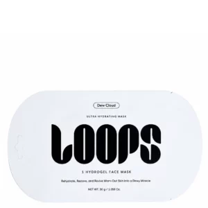 Loops Dew Cloud Ultra Hydrating Mask – hydrożelowa maseczka intensywnie nawilżająca w minimalistycznym białym opakowaniu