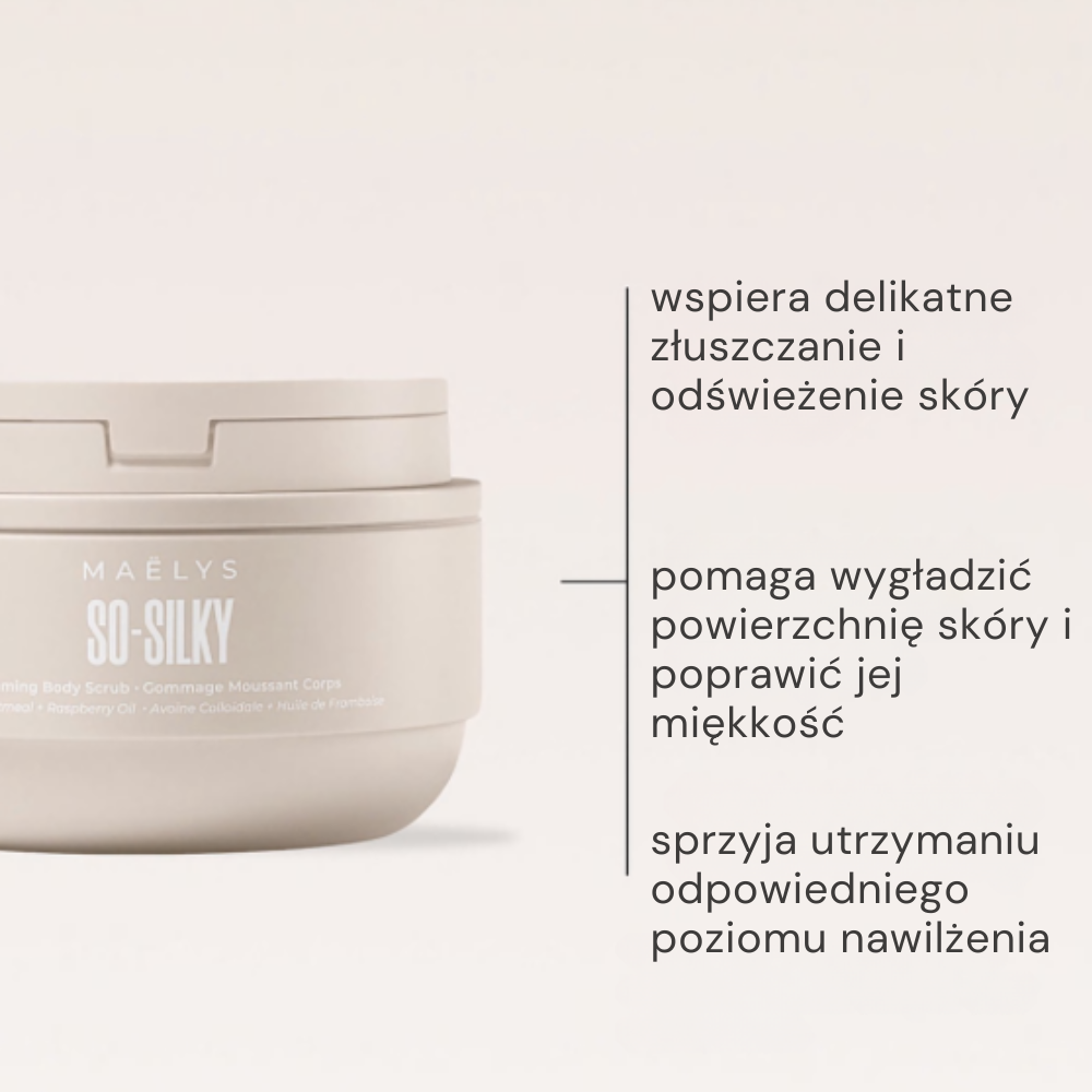 Maelys-So-Silky-Body-Scrub (3) Maelys So Silky Foaming Body Scrub - delikatne złuszczanie, wielka przyjemność