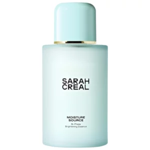 Sarah Creal Moisture Source Bi-Phase Brightening Essence luksusowa esencja nawilżająca do twarzy.