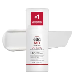 Białe opakowanie EltaMD Skincare UV Daily Sunscreen SPF 40 - krem bez koloru.