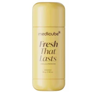 Medicube Fresh That Lasts Vanilla & Pistachio – rozjaśniający dezodorant o słodkim zapachu wanilii i pistacji.