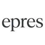 Minimalistyczne logo marki epres na jasnym tle w nowoczesnym, clean beauty stylu.