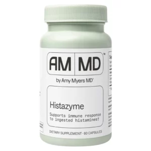 AMMD Histazyme – suplement diety z enzymem DAO w kapsułkach, opracowany dla osób zwracających uwagę na zawartość histaminy w diecie.