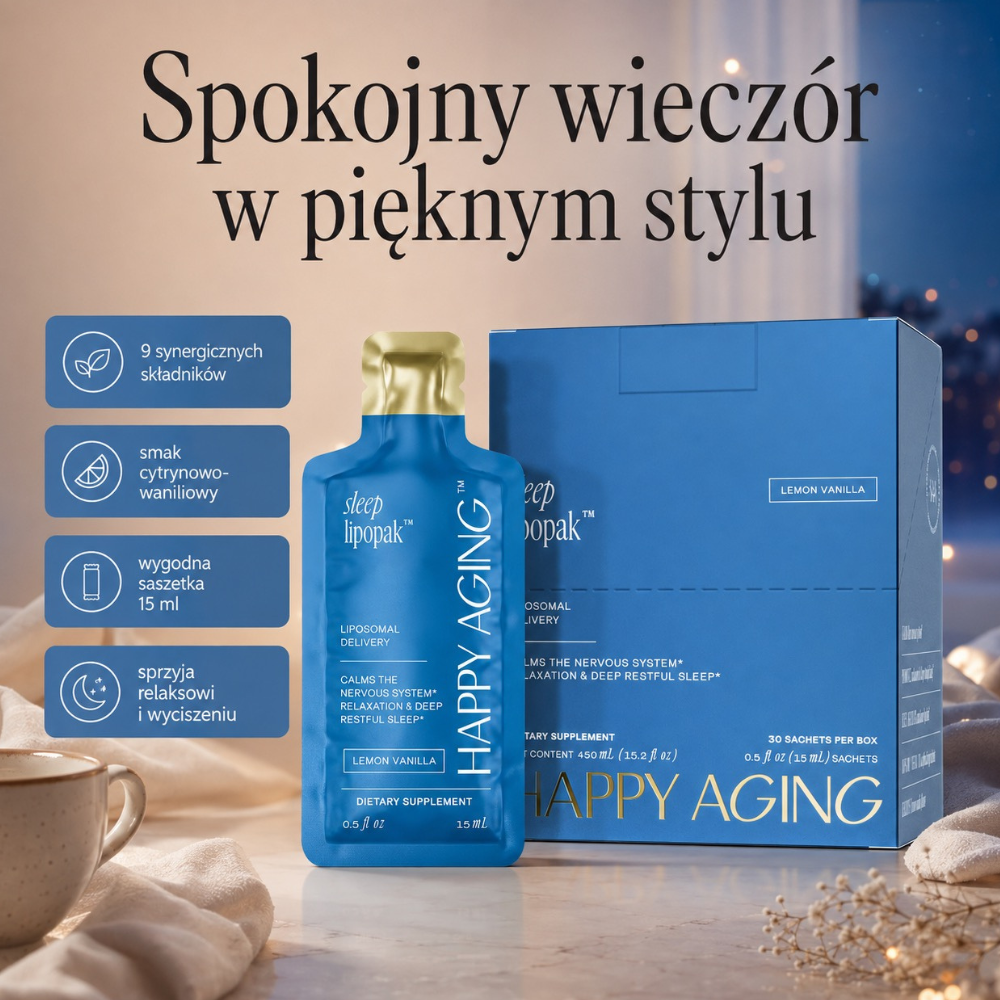 Happy-Aging-Sleep-Lipopak-Lemon-Vanilla (4) Happy Aging Sleep Lipopak Lemon Vanilla - dobranoc w saszetce