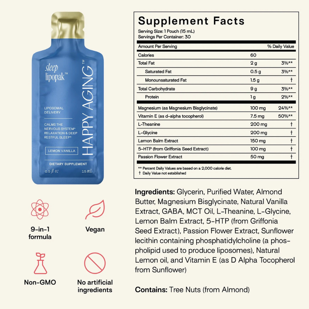Happy-Aging-Sleep-Lipopak-Lemon-Vanilla (5) Happy Aging Sleep Lipopak Lemon Vanilla - dobranoc w saszetce