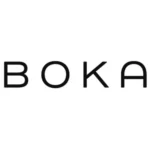 Logotyp marki kosmetycznej Boka na białym tle.