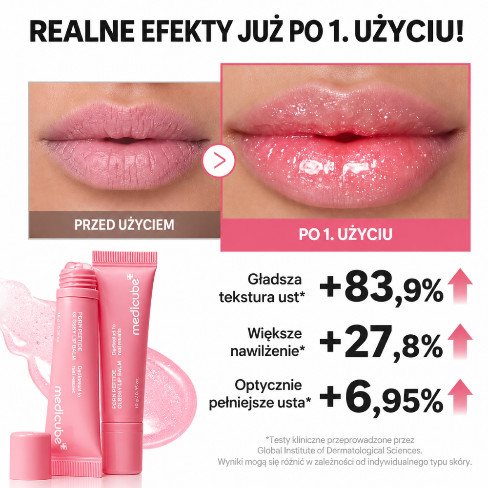 Medicube PDRN Peptide Glossy Lip Balm (3) Medicube PDRN Peptide Glossy Lip Balm - blask i pielęgnacja ust