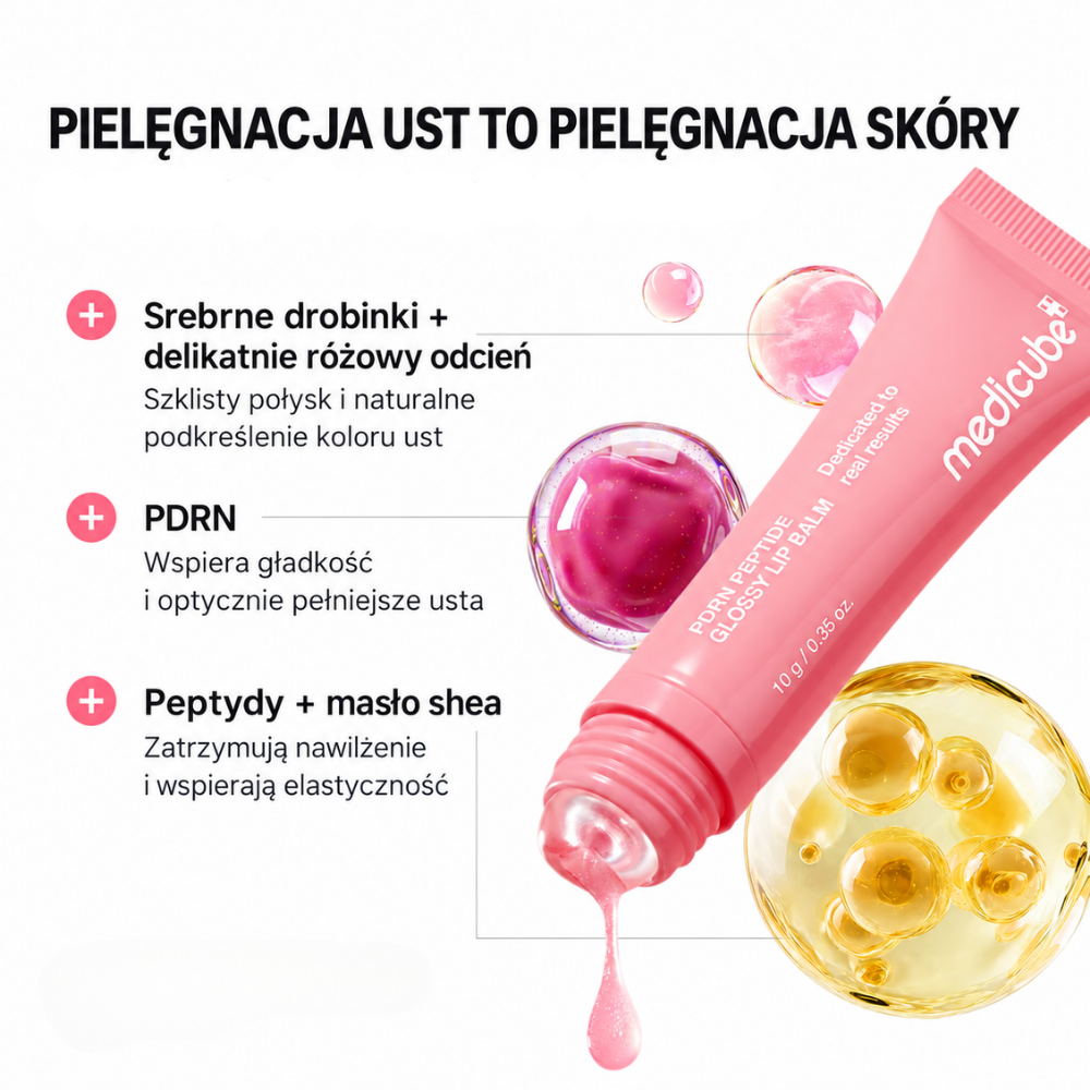 Medicube PDRN Peptide Glossy Lip Balm (4) Medicube PDRN Peptide Glossy Lip Balm - blask i pielęgnacja ust