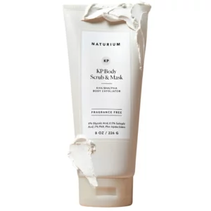 Naturium KP Body Scrub & Mask - peeling i maska do ciała AHA/BHA/PHA na rogowacenie okołomieszkowe, szorstkość i nierówną teksturę skóry, 226 g.