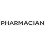 Logotyp koreańskiej marki Pharmacian na białym tle.