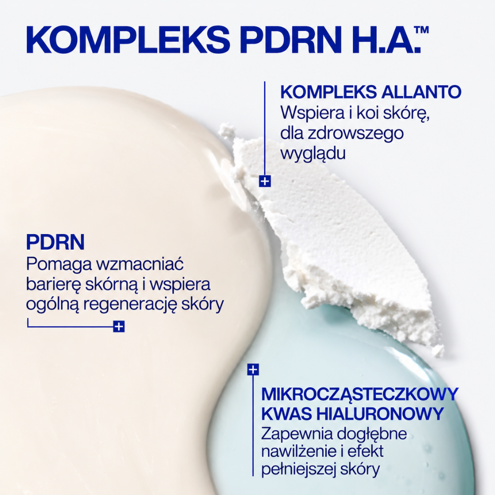 IOPE XMD Stem Clinical Recovery Essence - esencja która budzi skórę po oczyszczaniu (4) Grafika 3 - kluczowe składniki: IOPE XMD Stem III Clinical Recovery Essence Toner - kompleks PDRN H.A.™ z PDRN, kompleksem Allanto i mikrocząsteczkowym kwasem hialuronowym, wspierający barierę, ukojenie i nawilżenie skóry.