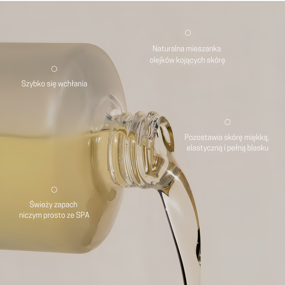 Oak Essentials Dew Body Oil (4) Oak Essentials Dew Body Oil - szybko wchłaniający się olejek do ciała z naturalną mieszanką olejków, który pozostawia skórę miękką, elastyczną i pełną blasku.