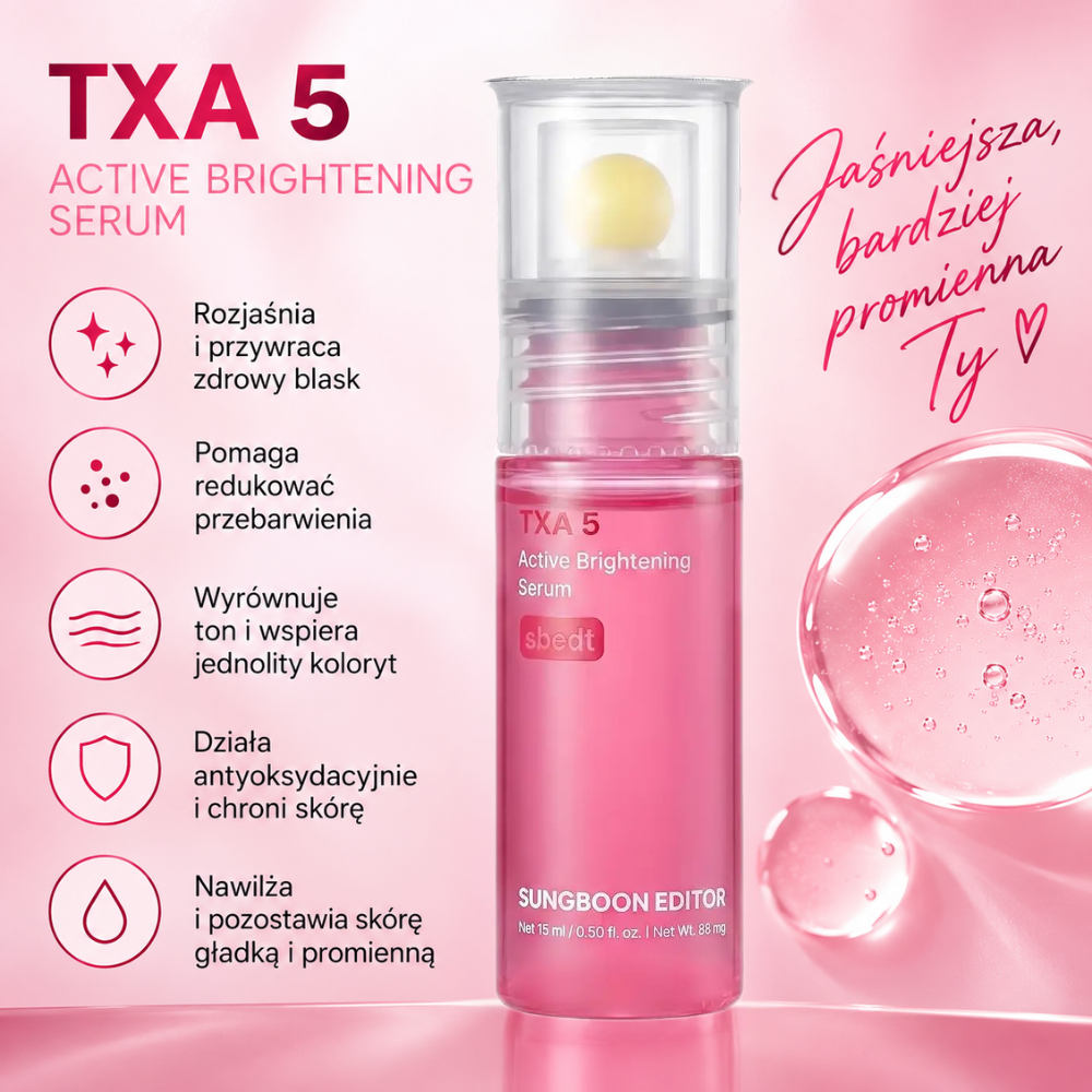 Sungboon Editor TXA 5 Vitamin C Brightening Serum (2) Sungboon Editor TXA 5 Vitamin C Brightening Serum - glow dla skóry