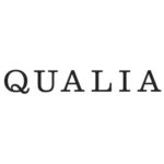 Logotyp marki suplemenów Qualia na białym tle.