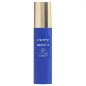 Lion Pose Unghosted SPF 42 stick przeciwsłoneczny packshot produktu do ochrony skóry przed słońcem.