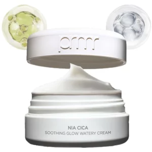 Primera Nia Cica Soothing Glow Watery Cream – lekki krem nawilżający do twarzy z niacynamidem i centellą asiatica, konsystencja watery cream, ukojenie skóry wrażliwej i efekt zdrowego glow.