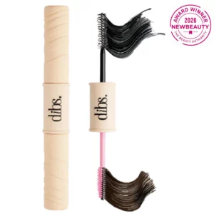 Dibs Double Standard Primer & Mascara Duo – dwustronny tusz do rzęs z bazą, wydłużenie, objętość i podkręcenie rzęs