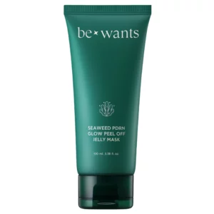 Produkt Bewants Seaweed PDRN Glow Peel Off Jelly Mask w zielonej tubce 100 ml – maska peel-off z PDRN z alg morskich, AHA, PHA i niacynamidem, która oczyszcza, wygładza i dodaje skórze blasku.