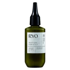 RYO Root:Gen Hair Loss Care Scalp Essence – butelka z aplikatorem, packshot na białym tle - pojemność 150 ml.