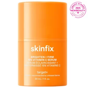 Skinfix Brighten + Firm 15% Vitamin C Serum 30 ml – serum z witaminą C, rozświetlenie skóry i poprawa jędrności, pomarańczowe opakowanie