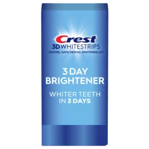 Opakowanie produktu Crest 3D Whitening 3 Day Brightener przedstawione na białym tle.