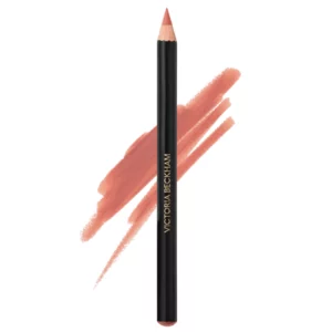 Konturówka do ust Victoria Beckham Lip Definer w odcieniu 01, przedstawiona z jasnym beżowo-brzoskwiniowym swatchem na białym tle.