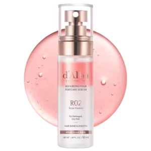 d’Alba Professional Repairing Hair Perfume Serum w wersji travel size 50 ml – lekkie serum zapachowe do włosów suchych i zniszczonych.