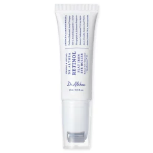 Tubka Dr. Althea Retinol Flat Iron Eye Roller na białym tle.