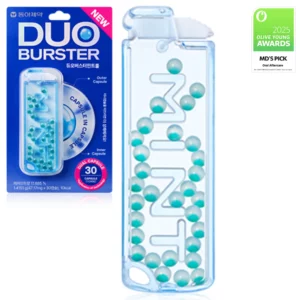 Garglin Duo Burster Mint Ball – nagroda Olive Young Awards MD’s Pick, kapsułki miętowe bez cukru.