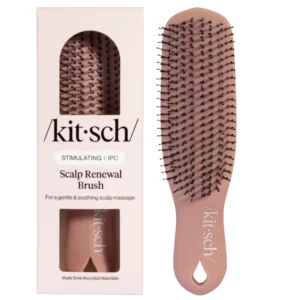 Kitsch Scalp Renewal Brush Terracotta – szczotka do skóry głowy z recyklingu, opakowanie produktu.