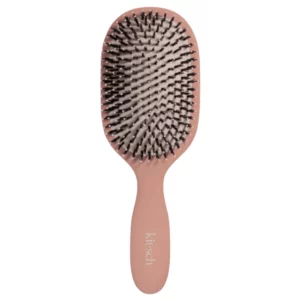 Travel 6 Szczotka Kitsch Smooth & Polish Brush w kolorze terracotta na białym tle, szczotka wygładzająca do codziennej stylizacji włosów.