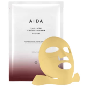 AIDA V-Collagen Power Lifting Mask 3D – kolagenowa maska liftingująca w płachcie, poprawa owalu twarzy i jędrności skóry.