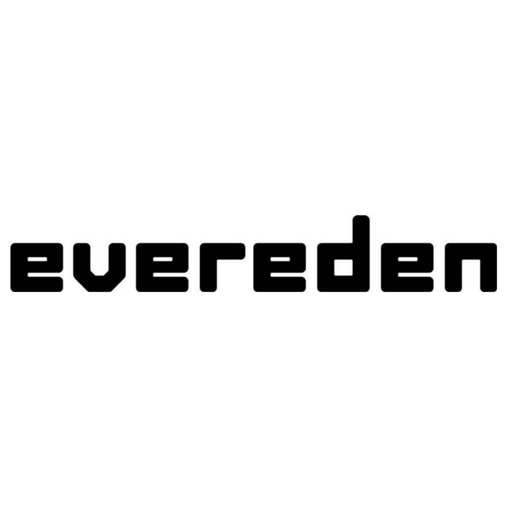 Logo marki przedstawia czarny napis Evereden na białym tle.