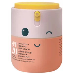 Evereden SPF 20 Kids Mineral Face Cream 50 ml – mineralny krem przeciwsłoneczny dla dzieci, bezzapachowy, wegański, ochrona szerokopasmowa do codziennego stosowania.