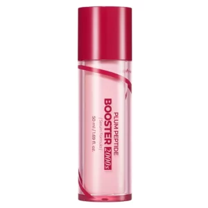 Isntree Plum Peptide Booster 2000s 50 ml – zbliżenie na opakowanie serum peptydowego w różowej butelce.