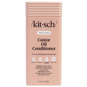 Kitsch Smoothing Castor Oil Conditioner 355 ml – odżywka wygładzająca z olejem rycynowym do włosów suchych i kręconych.