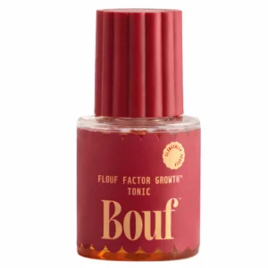 Hair 12 Produkt Bouf Flouf Factor Growth Tonic – minimalistyczne zdjęcie produktu, tonik na porost i ograniczenie wypadania włosów.