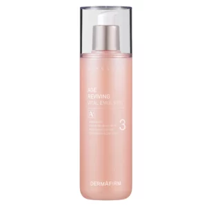 DERMAFIRM Age Reviving Vital Emulsion – elegancka butelka emulsji do twarzy z pompką, nawilżający kosmetyk anti-aging z kolagenem i fermentami.
