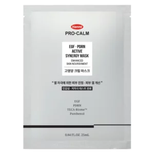 Saszetka Hanmi Pro-Calm EGF PDRN Active Synergy Mask 25 ml, maska w płachcie do regeneracji i ukojenia skóry.